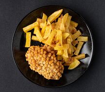 Котлета пожарская с жареным картофелем 