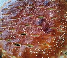 Пирог с бананом и творогом