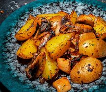 Картофель, жаренный с грибами