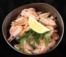 Вареные креветки
