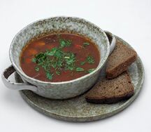 Пряный густой суп из говядины