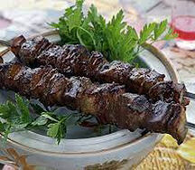 Шашлык из говяжьей печени