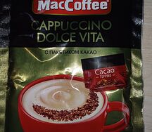 MacCoffe Cappuccino Dolce vita с пакетиком какао