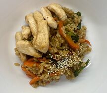 Тяхан с курицей