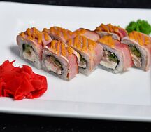 Запечённый ролл с беконом