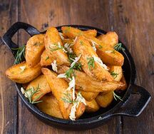 Картофель фри чесночный