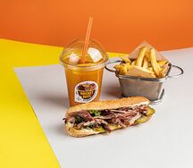 Комбо Сэндвич с рваным мясом