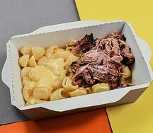 Мак&Чиз с рваным мясом