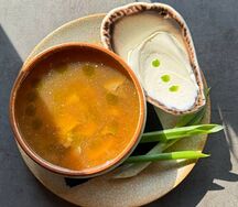 Овощная похлёбка с белыми грибами