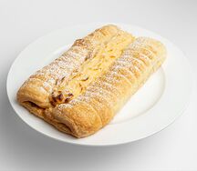  Полоска с творожной начинкой и заварным кремом