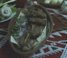 Шашлык из бараньей мякоти