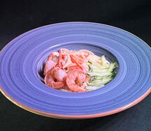 Удон с креветками