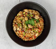 Тяхан с курицей