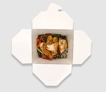 Соба с мясом птицы в соусе терияки