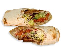 Шаурма с мясом птицы