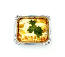 Треска с картофелем, сыром и яйцом