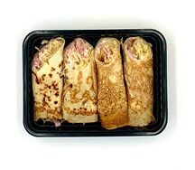 Блины с ветчиной и сыром