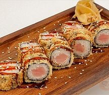 Горячий мини-ролл с тунцом