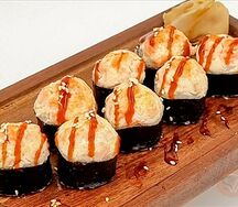 Запеченный сливочный с лососем