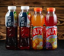 Чай Rich и сок Pulpy