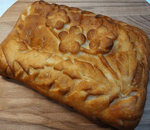 Пирог с мясом и картошкой