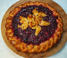 Пирог с малиной