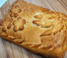 Пирог с мясом и капустой