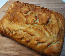 Пирог с ветчиной и сыром