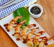 Королевские креветки в темпуре 10шт