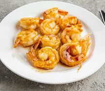 Креветки королевские в соусе терияки