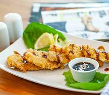 Лосось в темпуре