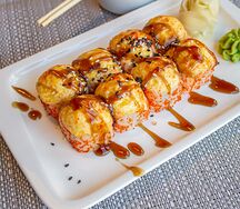 Запечённый ролл с кальмаром