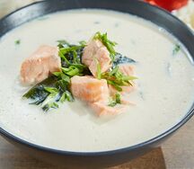 Суп Сливочный с лососем