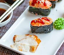 Суши запечённые с курицей