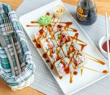 Ролл с угрем в темпуре