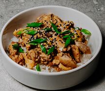 Японский омлет с рисом и курицей