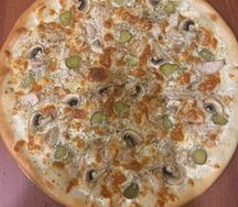 Кура с грибами