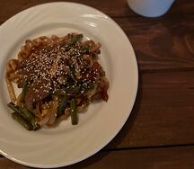 Лапша Удон с овощами и курицей
