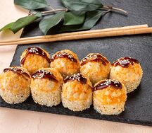Запеченный ролл с курицей