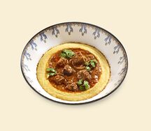 Чашушули с говядиной и мамалыгой