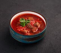 Борщ с курицей