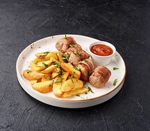 Свинина в беконе с картофелем