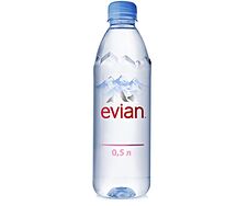 Вода Evian без газа