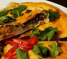 Кубдари с рубленым мясом