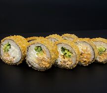 Жареный ролл с курицей терияки