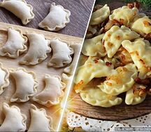 Вареники с картофелем и жареным луком