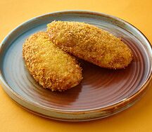 Зразы мясные с грибами и яйцом