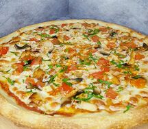 Пицца куриная с грибами 