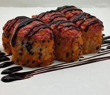 Запеченная калифа хотто с креветкой 