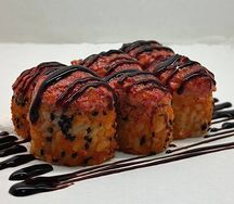 Запеченная Калифорния хотто с лососем 